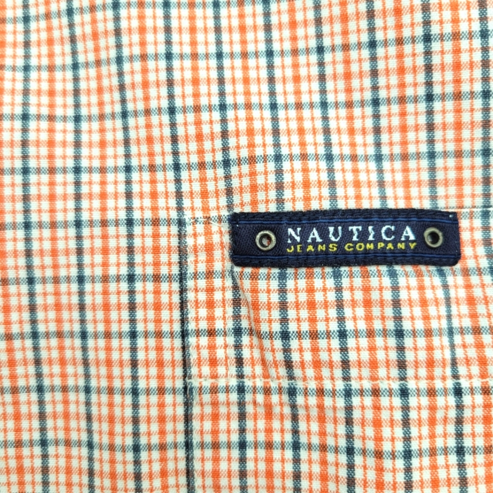 Nautica‎ Short Sleeve Button Down Mens Plaid Shirt Sz XL - Picture 7 of 9
